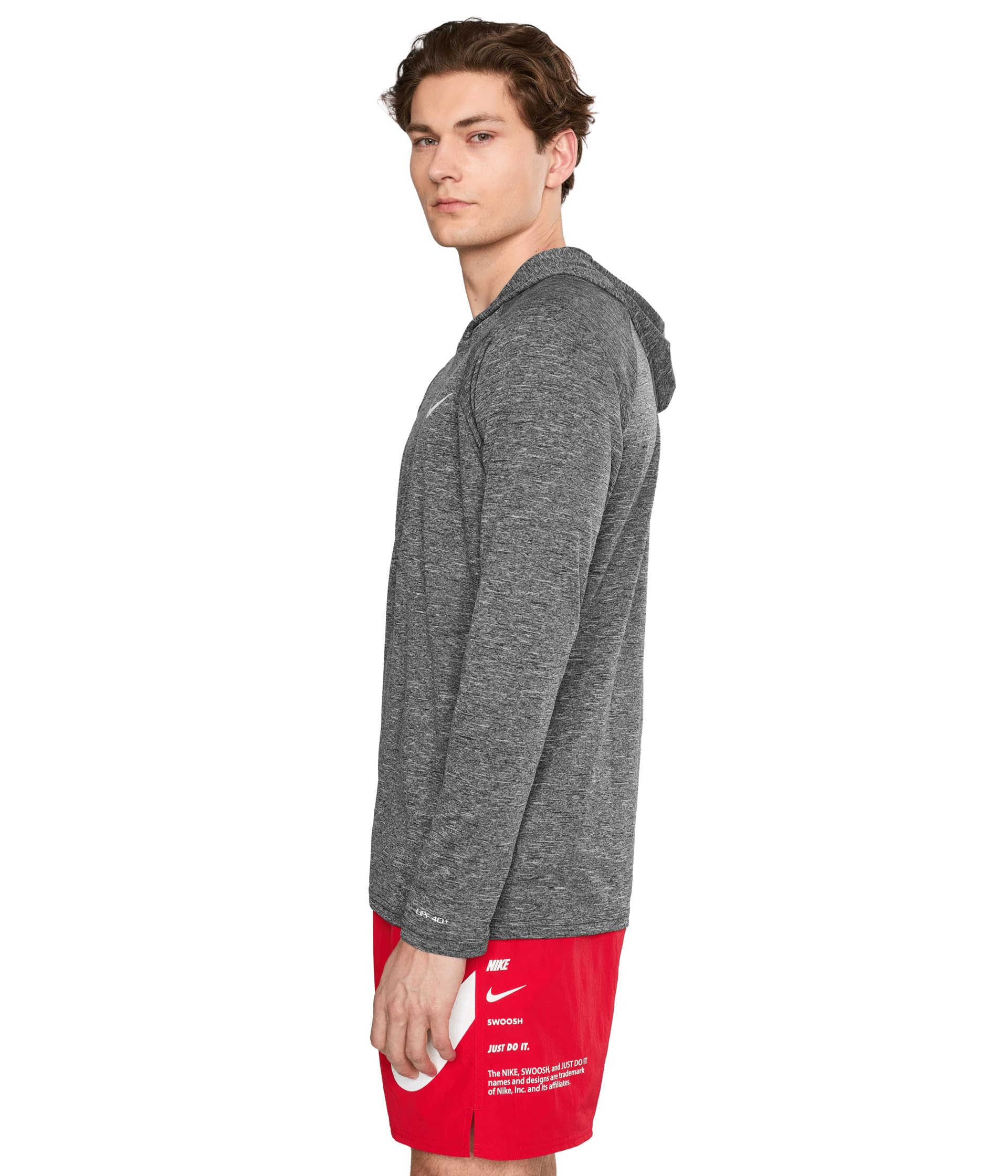 Nike Long Sleeve Hooded Hydroguard Maglietta Rash Guard Uomo