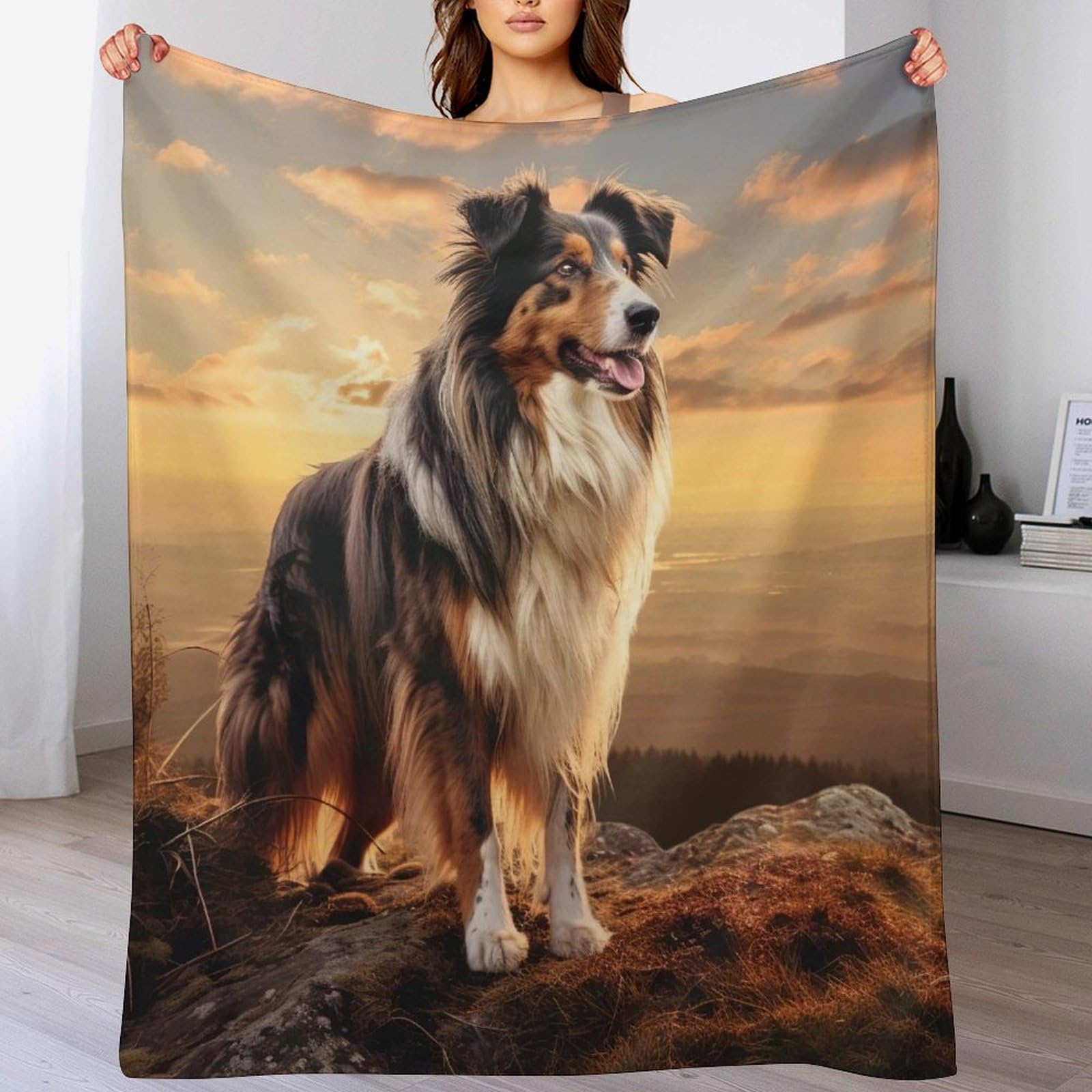 Couverture polaire cute chien douillette pour réconforter vos soirées