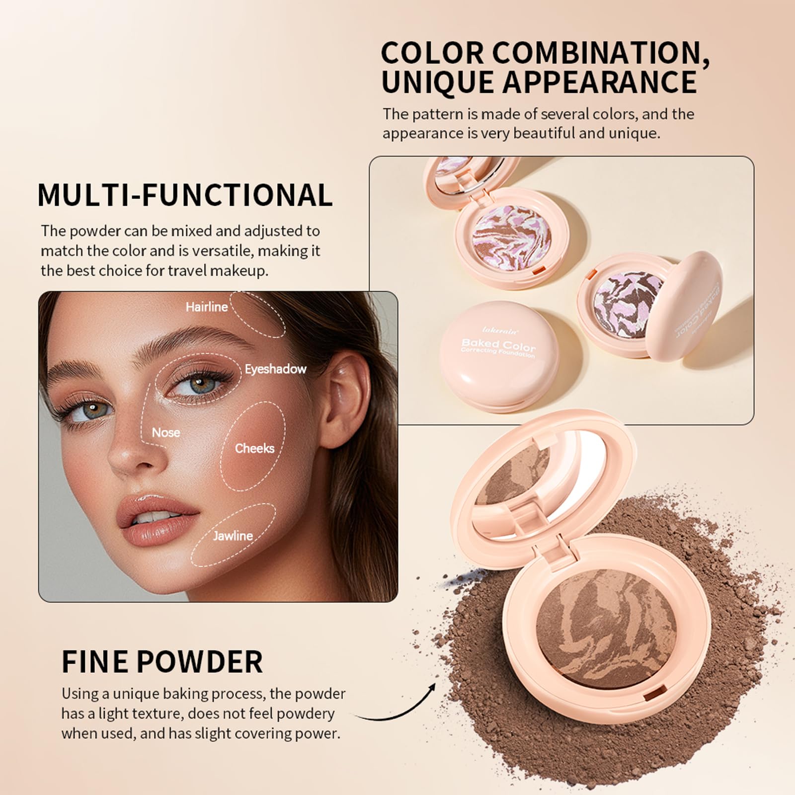 Baked Colour Correcting Powder Foundation - Image 4