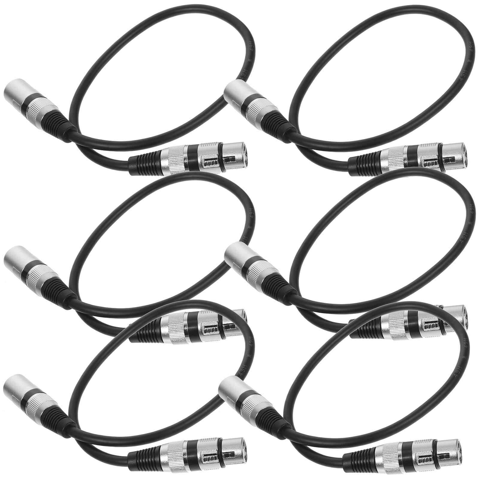 Baluue 6 pezzi Cavo Microfono Xlr Pin Maschio Femmina Filo Audio Bilanciato per Ktv Registrazioni e Live Resistente e Compatibile con Mixer e Altoparlanti