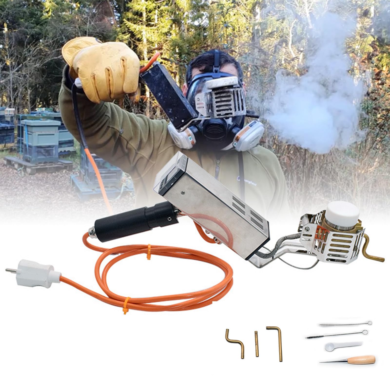 XCSCUK Oxalic Acid Vaporizer, Effective Varroa Mite Treatment, Varroa Mite Equipment,Thermostatic Control, Beekeeping Equipment for Beehive