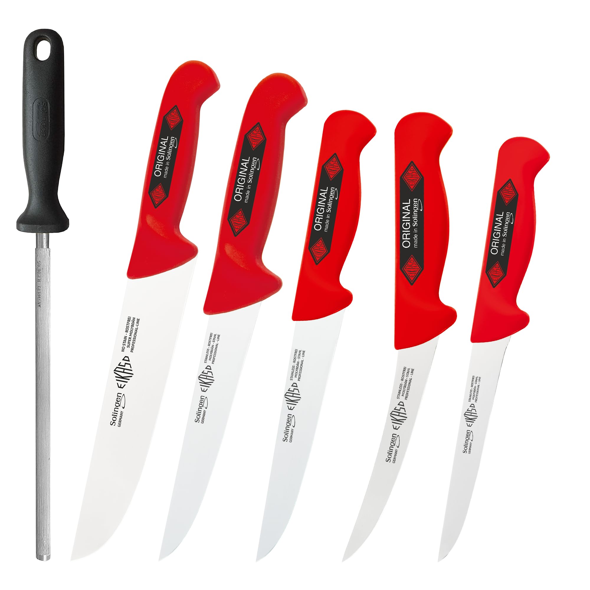 EIKASO Solingen Germany 6-Piece Professional Knife Set Suitable as