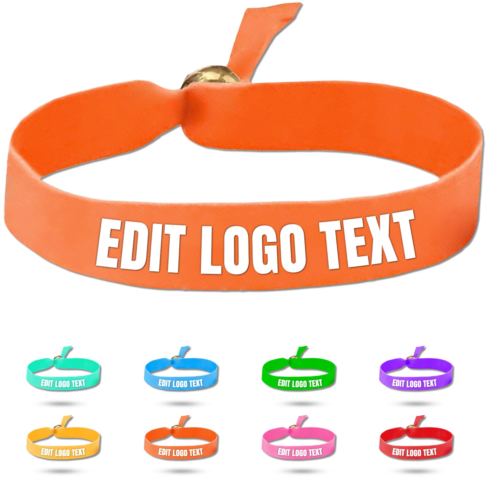 Zkgiftsdz Custom Cloth Wristbands for Events, Personalized VIP Bulk Colored Wrist Bands, Customizable Festival/Concert/Party Bracelets with Logo — image 1