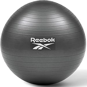 Reebok(リーボック) バランスボール 55cm 65cm 75cm トレーニング バランス ボール フィットネスボール ジムボール アンチバースト ハンドポンプ付き