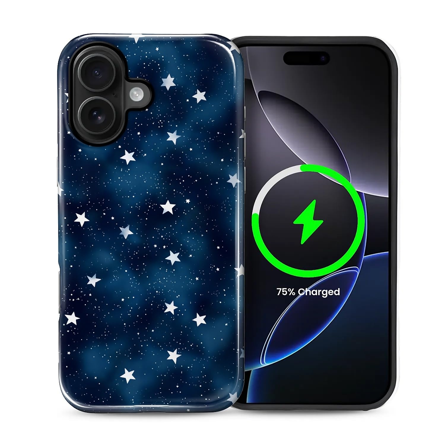 Case for iPhone 16 Plus, Magnetic Hybrid Shockproof Protective Phone Case with MagSafe Compatible Design, Starry Night