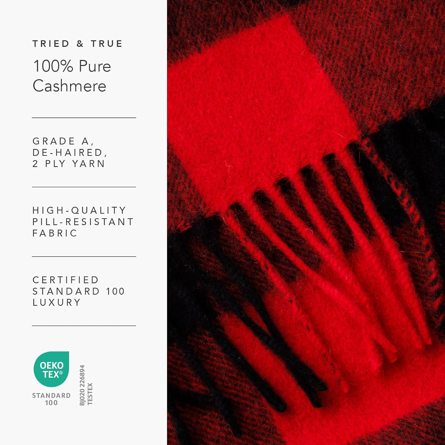 Fishers Finery Women's 100% Pure Cashmere Winter Scarf - Image 5