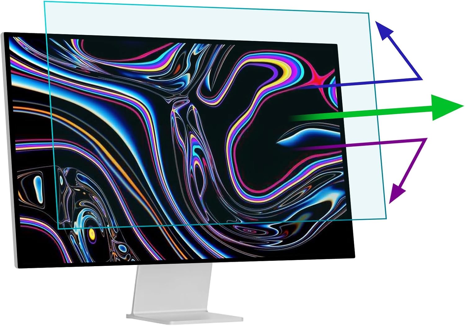 32 Inch 16:9 Monitor Blue Light Filter TV Screen Protector - Anti Glare Film Eye Protection Blue Light Blocking Screen Protector for 32” LCD, LED, OLED & QLED 4K HDTV with 16:9 Display