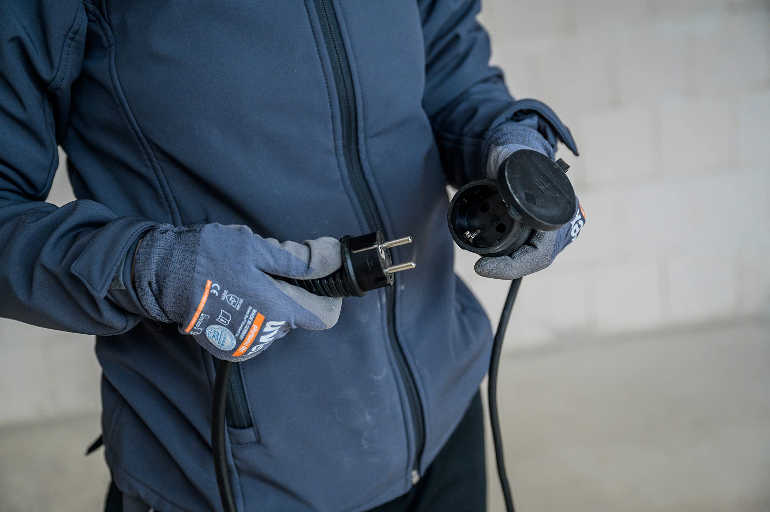 Brennenstuhl Cordon Chantier 5m IP54 - 4 Prises étanches - PowerBlock Pour Usage Extérieur Robuste