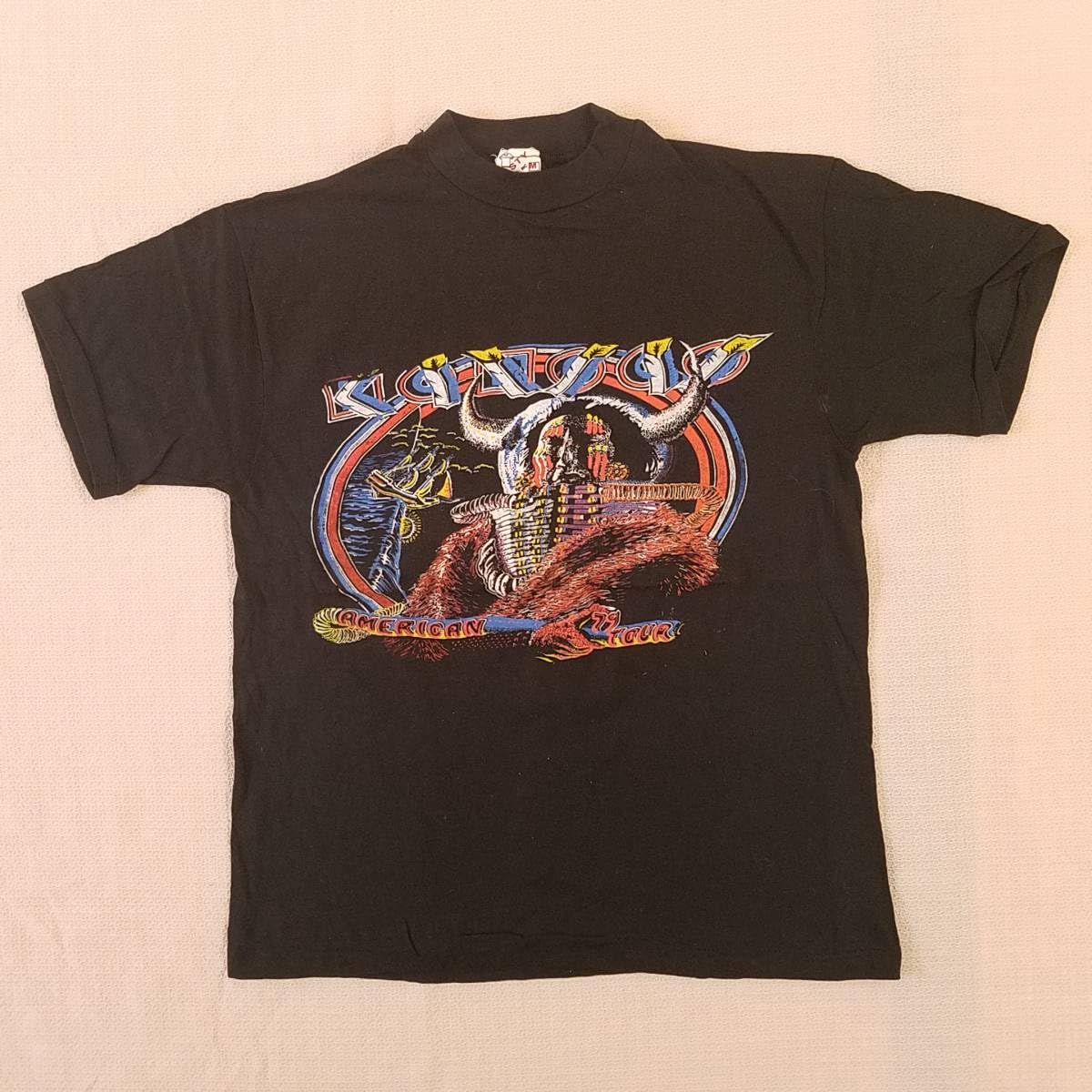 美品79年当時物 KANSAS カンザス ツアーT7分袖 M ヴィンテージパキ製 Amazon.co.jp: 魅惑のバンドT特集 KANSAS カンサス “AMERICAN 79TOUR