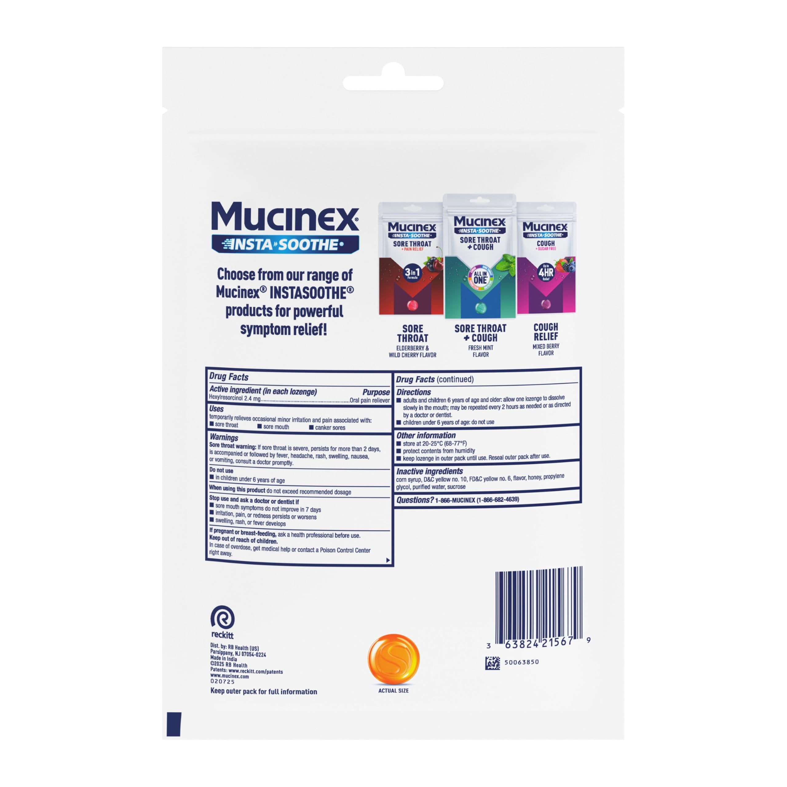 Mucinex Instasoothe Sore Throat Relief, Honey & Echinacea Flavor, 40 Drops — Amazon image 10