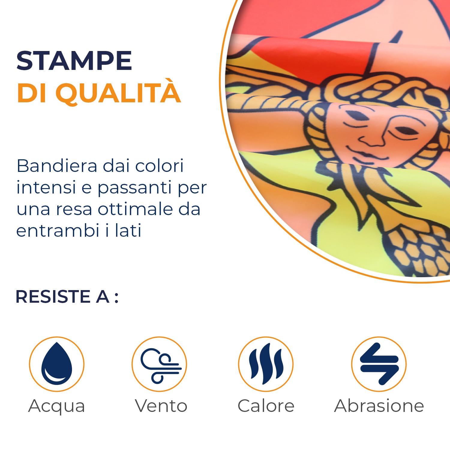AZ FLAG Bandiera Sicilia 90x60cm Bandiera Siciliana Italia