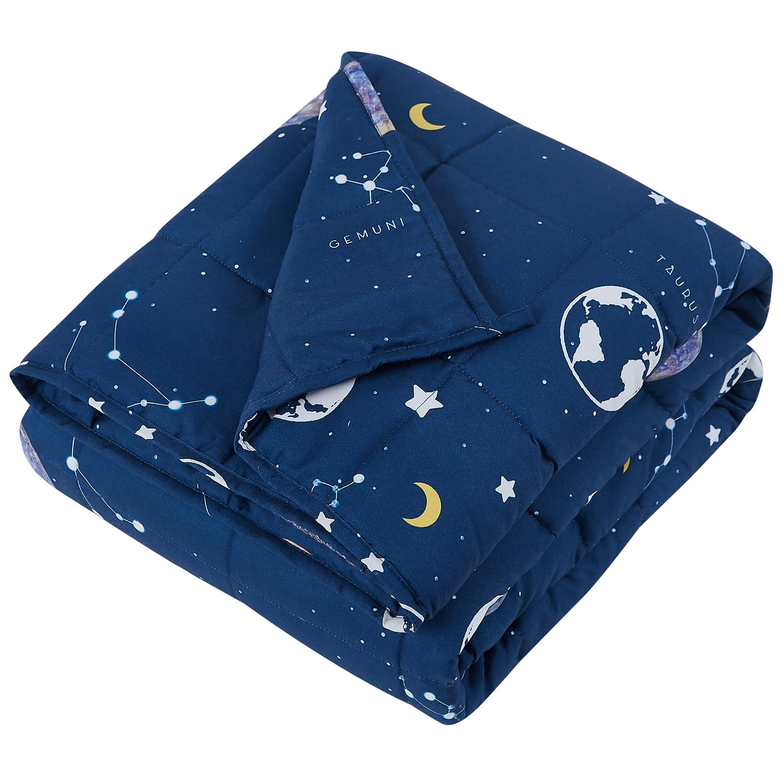Amazon.com: HOSUKKO Weighted Blanket - 5 lbs Navy Starry Sky Heavy