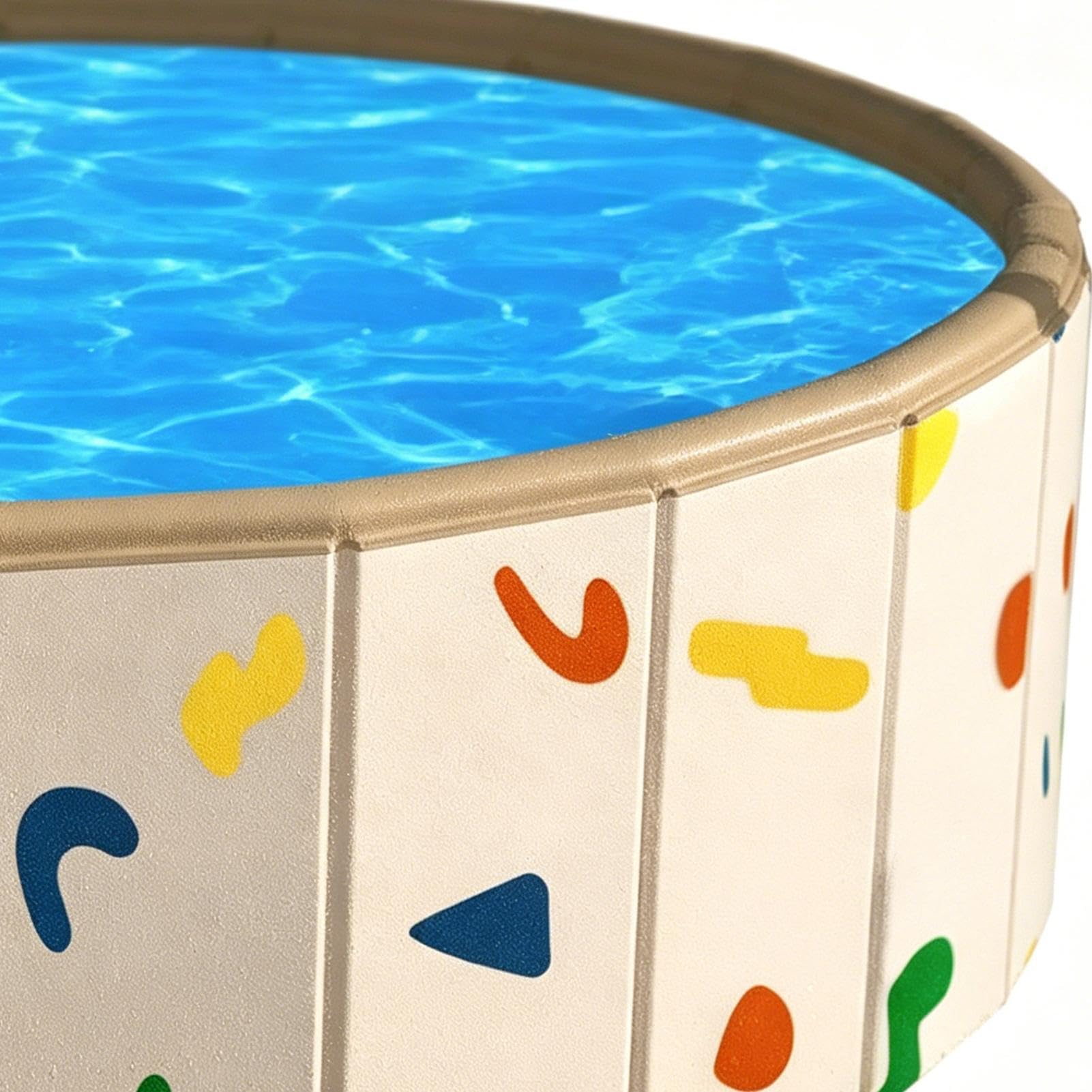 Piscina Infantil Antideslizante No Inflable Plegable de Juego | Piscina Infantil Bañera para Exteriores Playa Patio Trasero Verano Camping Viaje Hogar Cuarto de Baño Sala de Estar