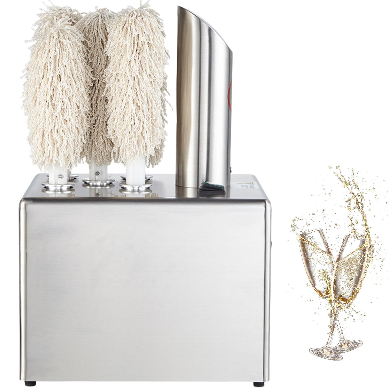 Machine à polir pour verre à vin et sèche-linge électrique, polisseuse automatique pour verres à champagne et bière, idéale pour une utilisation dans un bar et un restaurant