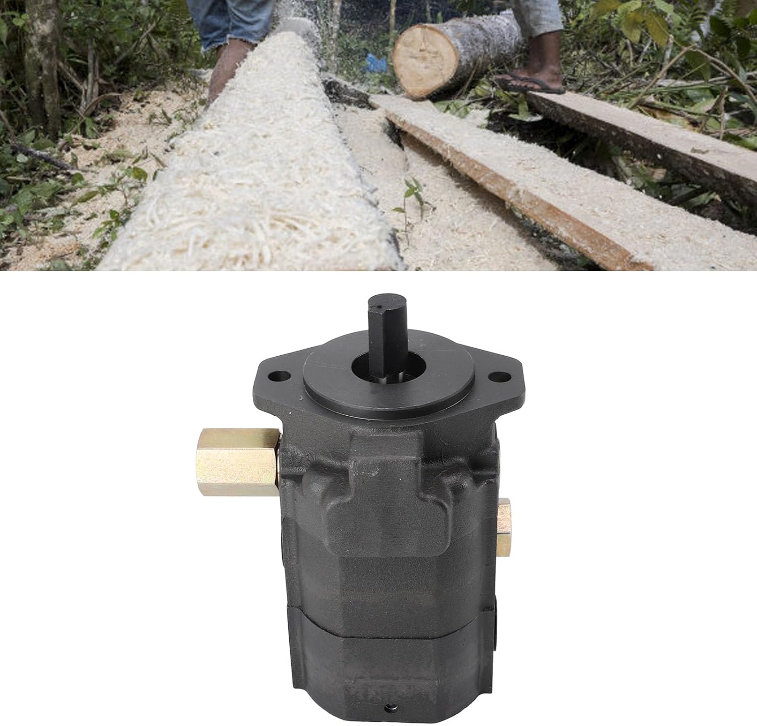 Log Splitter Pump Kit,22GPM Log Splitter Hydraulic Pump,Hydraulic Log Splitter Pump Horizontal Wood Splitter Pump 3600RPM High Efficiency
