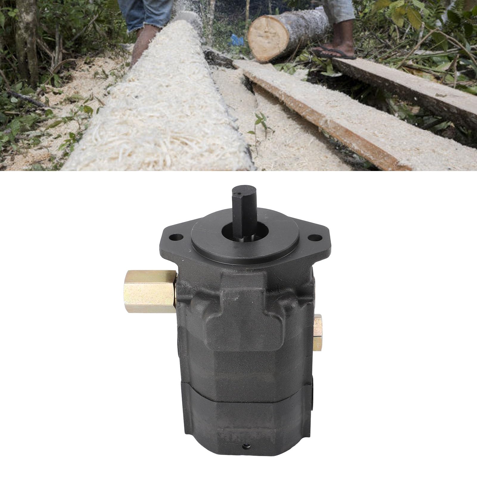 Pompa Spaccalegna Idraulica Orizzontale da 22 GPM Pompa Spaccalegna Orizzontale in Ghisa in Acciaio Inossidabile Rotazione 3600 Giri/min in Senso Orario per la Lavorazione della Legna da