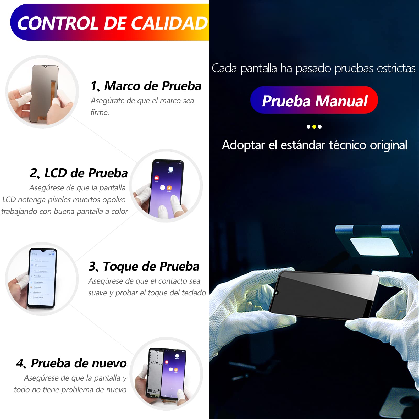 RongZy para Samsung Galaxy A32 5G SM-A326B Reemplazo de Pantalla Táctil LCD + Compatible con Galaxy A32 5G el Kit de Herramientas de la Pantalla de Montaje del Teléfono(6.5'',No 4G)