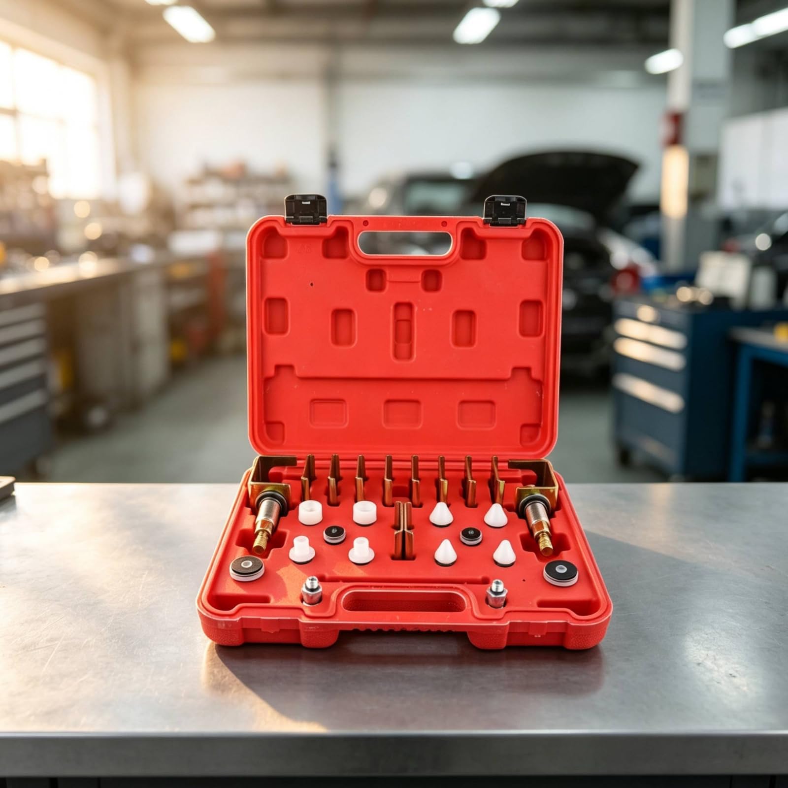 26 Pezzi Kit Adattatori con Valigetta Professionale Kit con Valigetta Degli Attrezzi Durevole Attrezzatura per Garage