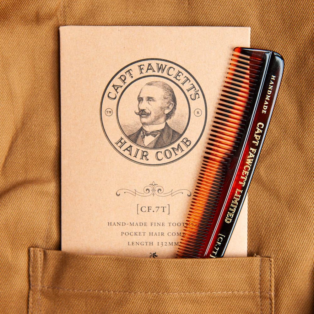 Captain Fawcett Hair Comb, Length: 132mm