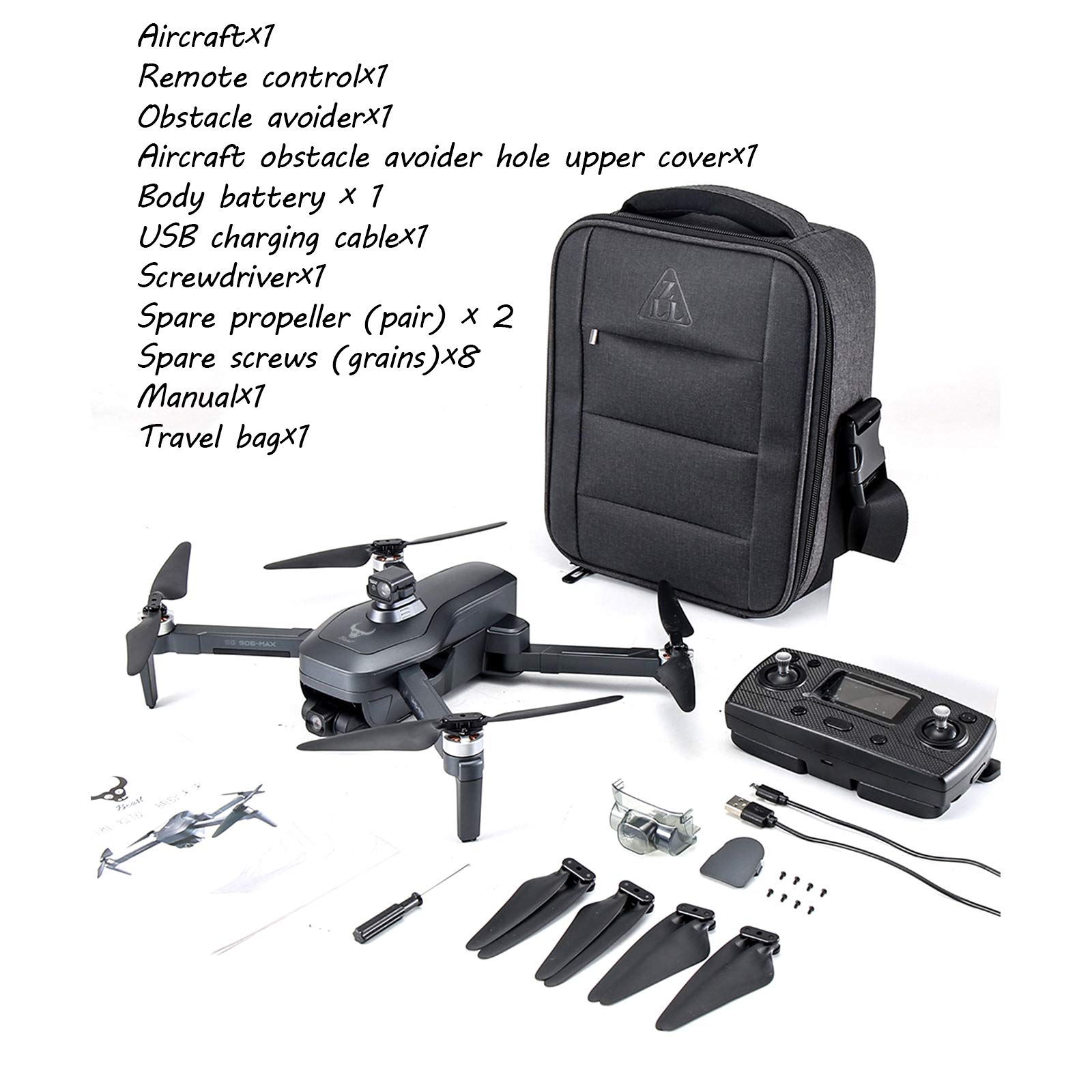 NA Fotografia Aerea Quadcopter Drone HD 4K, Aereo Radiocomandato 7,6 W 3400 mAh, 26 Minuti di Volo Regali per Adulti E Bambini,A