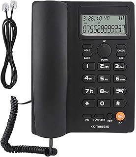 ATAAY Fixed Landline Telephone Caller Id Telephone Hands-Free Calling Landline Phone Clear Sound Noise Reduction Telephone for Home Office Hotel English