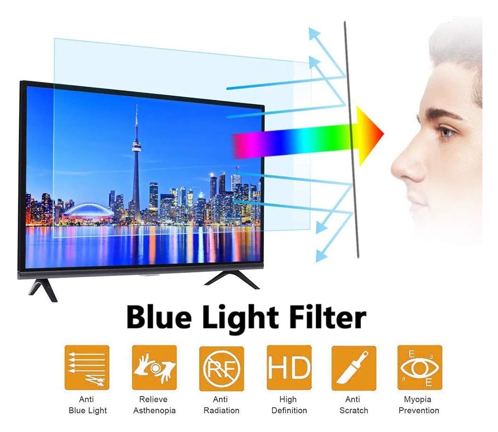 Protezioni per schermo opache per laptop, Schermo o pellicola a luce blu for 12-17 pollici(12"(300 * 195))