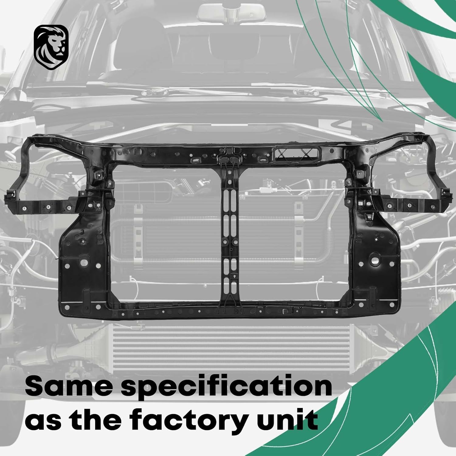 YHTAUTO Radiator Support Fit for 2005-2009 Hyundai Tucson, Radiator Core Support Assembly