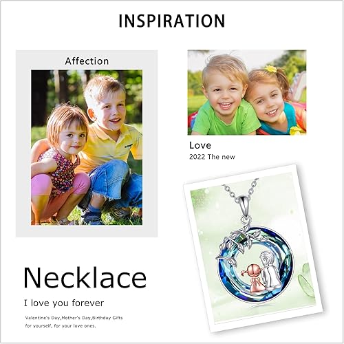 Miniatura 6 de CRMAD Regalos para hermanas de hermano para hermana, collar de plata de ley, joyería para regalos de cumpleaños y Navidad