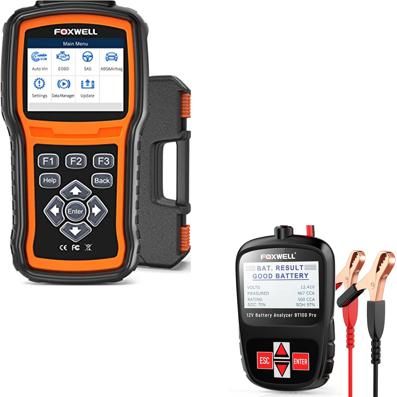 FOXWELL NT630 Plus ABS SRS Airbag Scanner and FOXWELL BT100