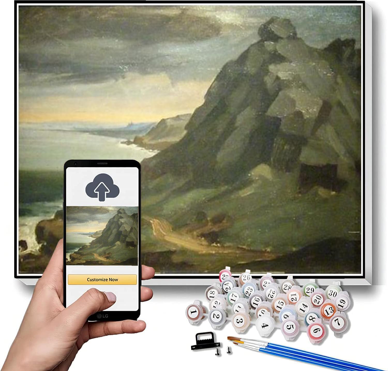 Paint by Numbers Kits for Adults and Kids The Man with The Hoe Painting by Jean-Francois Millet Arts Craft for Home Wall Decor