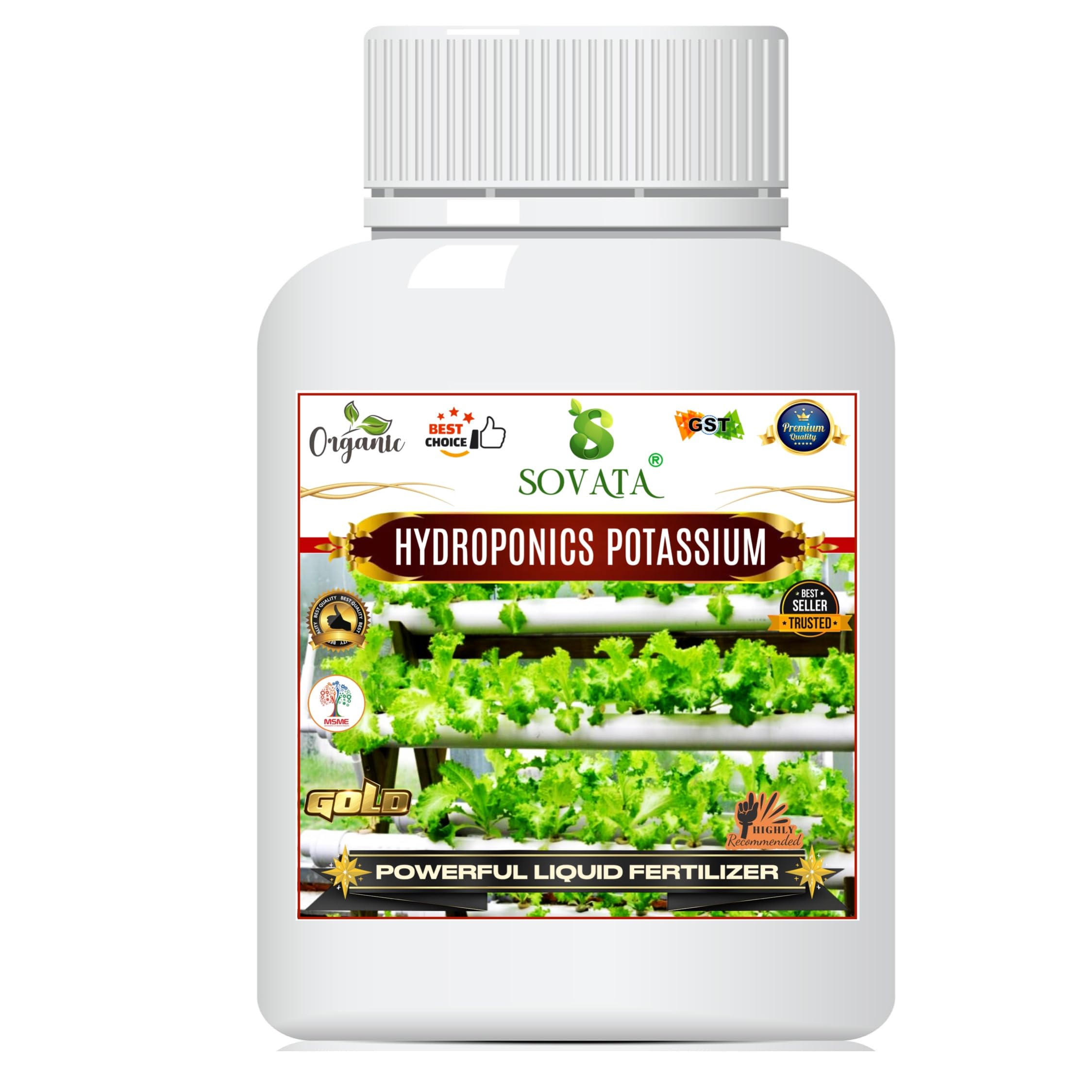 Sovata® Hydroponic Potassium, Essential Organic Powerful Liquid Fertilizer for Hydroponic Plants. (100 ml)-picture-12