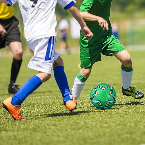 Miniatura 6 de 18 pelotas de fútbol con 4 bombas, pelotas de fútbol deportivas, tamaño oficial, fútbol para interiores y exteriores, para niños, adolescentes,