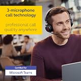 Jabra Evolve2 65 Wireless PC Headset – Noise Cancelling Microsoft Teams Certified Stereo Headphones With Long-Lasting Battery – USB-A Bluetooth Adapter – Black - 2