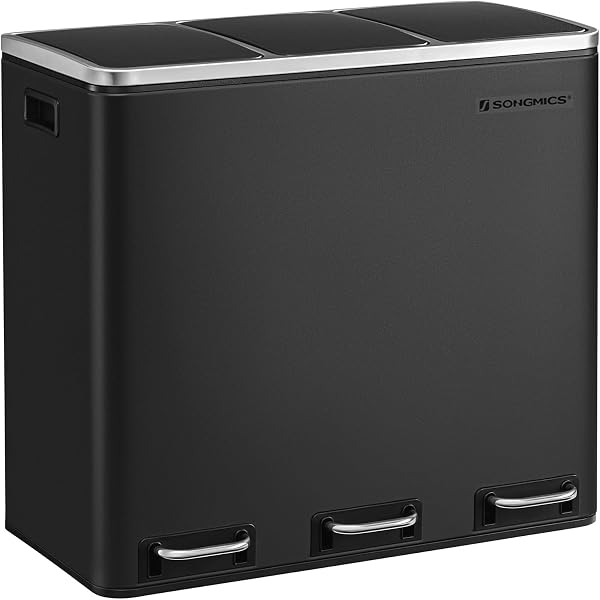 SONGMICS 3 Compartment Kitchen Recycling Bin
