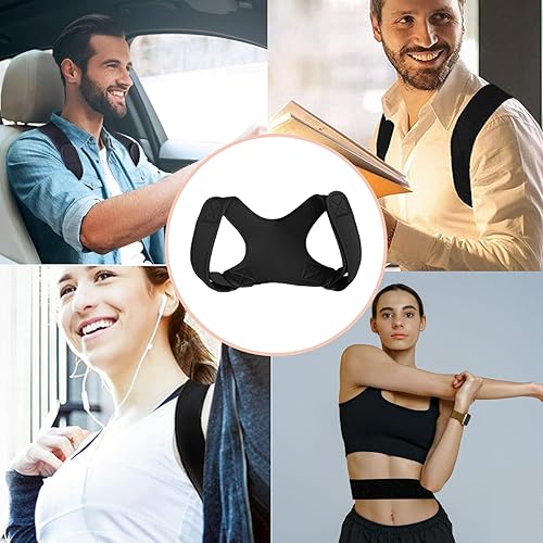 Miniatura 7 de Corrector de postura para mujeres y hombres profesionales, soporte de postura ajustable enderezador de espalda para cuello, hombros y alivio del