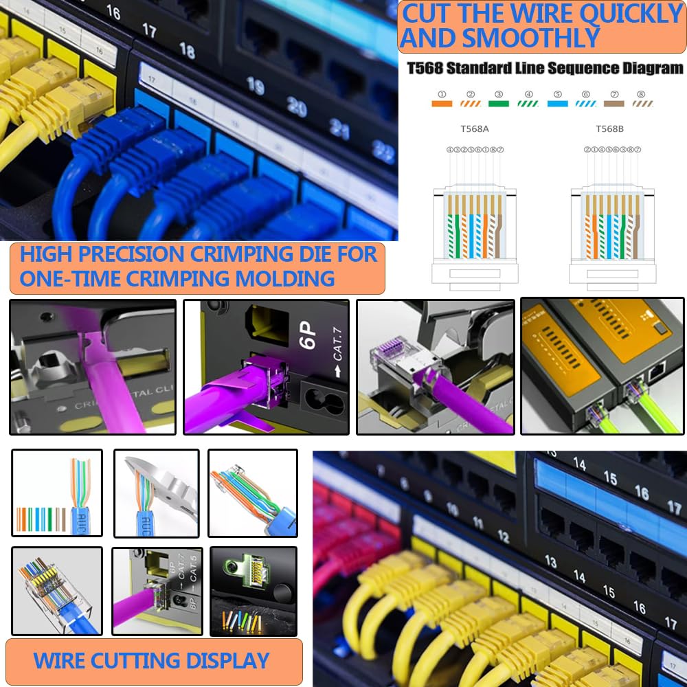 Kit Rj45 Kit Réseau Professionnel MAYLINE - Pince à Sertir
