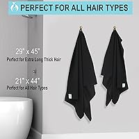 Vista 5 de Hair RePear Toalla de algodón antiencrespamiento para el cabello que mejora el cabello natural sano, rizado rizado ondulado o liso, todo