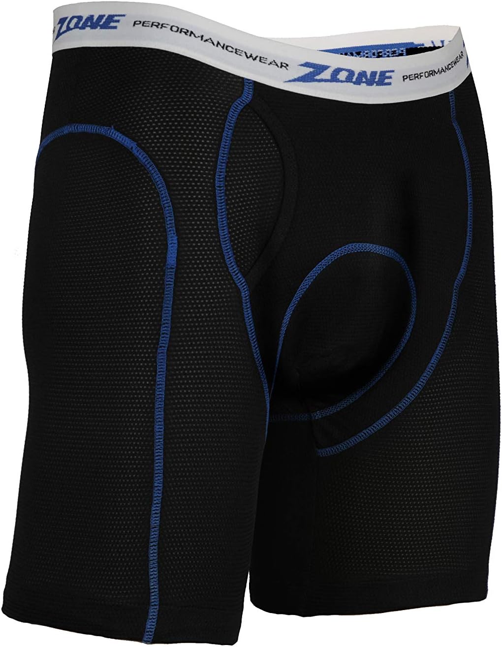 Zone Long-Ride Performance Shorts with Coolmax Padding for Motorcycle Riders (Medium - Waist Size 35-40) Black
