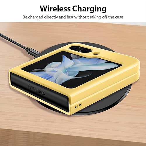 Miniatura 4 de Funda magnética para Samsung Galaxy Z Flip 5 (compatible con MagSafe) a prueba de golpes, protección antiarañazos, plástico duro, funda delgada para