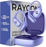 Raycon Essential Open Earbuds – True Wireless Open Ear Bluetooth 6.0 Headphones, Ultra-Lightweight, Comfort Hook Design, IPX5 Water Resistant, 36 Hours of Battery Life (Black)