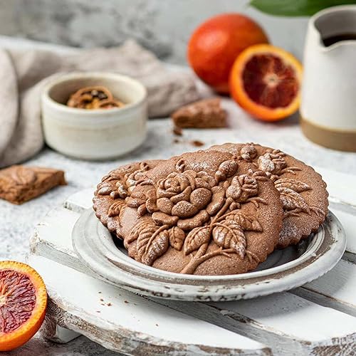 Miniatura 2 de Moldes de sellos de galletas para Springerle, Tragacanto, Mazapán, Pryanik ruso, Pan de jengibre, Lebkuchen y Tirggel (rosa)