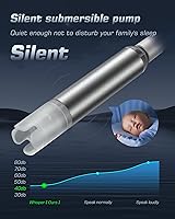 Vista 3 de Bomba dispensadora de agua recargable para botella de 5 galones, dispensador eléctrico USB-C de gran flujo de agua, bomba sumergible automática Negro