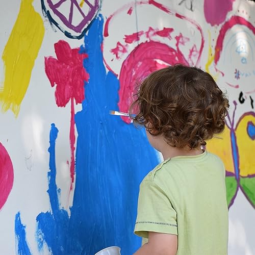 Miniatura 7 de 30 pinceles planos de 0.354 in de ancho, pincel pequeño acrílico a granel para pintura de detalles