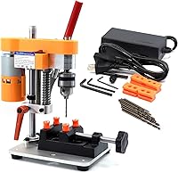 NovelLife Upgraded Mini Drill Press - Precision Benchtop Driller 7000RPM 120W Motor B10 Chuck for DIY Wood Jewelry Crafts