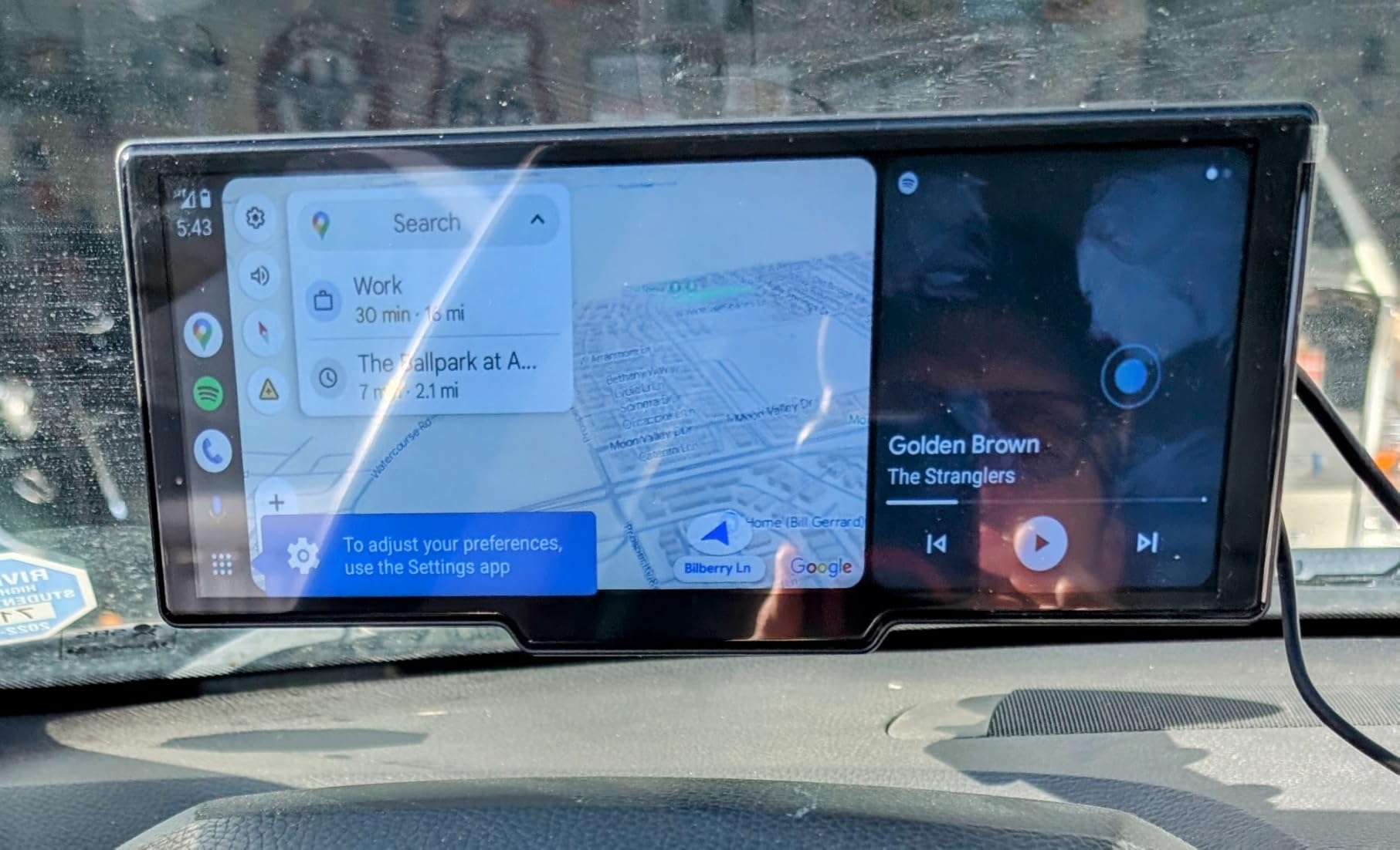 Portable Apple Carplay Screen. 10'' Car Stereo Wireless Car Play & Android Auto Touch Screen. 4K Dash Cam. 1080P Backup Camera. Mirror Link/Voice Control/Music Play/GPS Navigation photo review