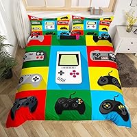 Vista 14 de Erosebridal - Conjunto de ropa de cama tamaño individual, de 2 piezas, 1 funda para edredón decorativa negra con estampado moderno de control