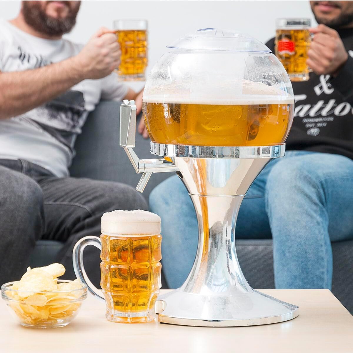 CELLUSTOP Dispensador de cerveza refrigerada con cubo de hielo con grifo - Soda Beisson Cocktail - Fiestas Recepciones
