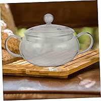 Vista 8 de Hemoton Olla de vidrio para cocinar tetera de vidrio, tetera de calefacción, tazón de comida Ramen, olla de calentamiento de leche, cuenco