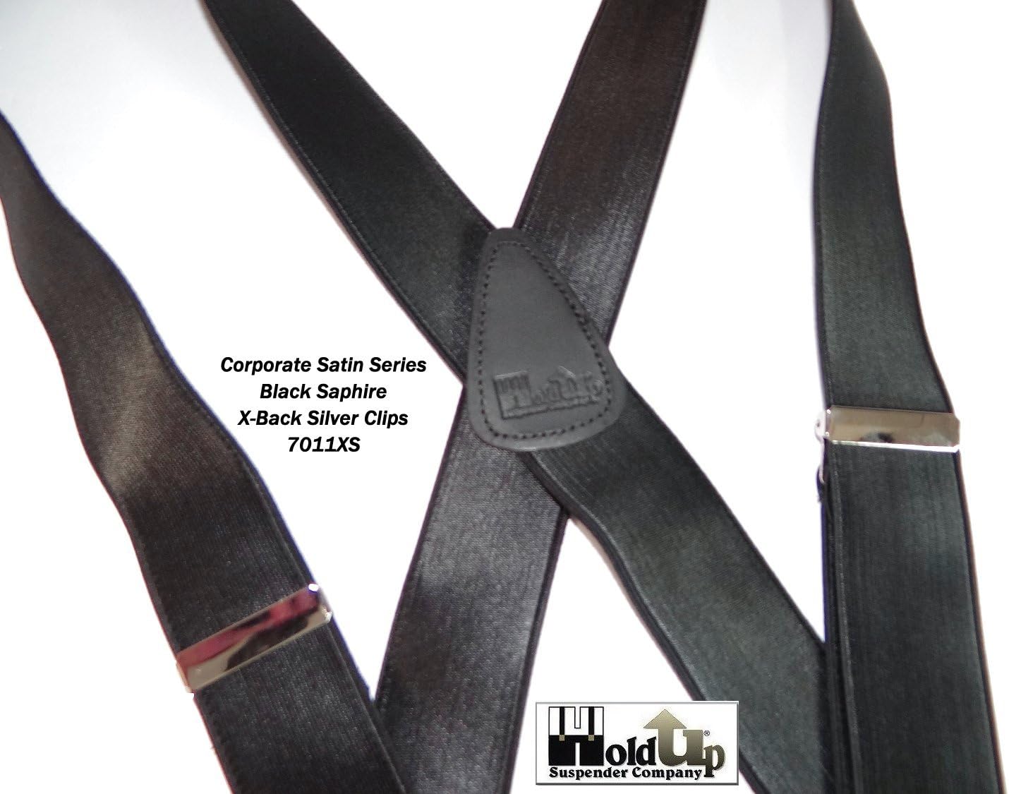 Hold-Up Suspender Company Corporate Series Suspenders for Men Black Sapphire XS
