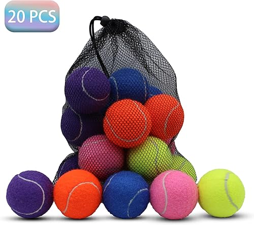 Miniatura 2 de Tennis Balls, 20 Pack Training Tennis Balls,High Elasticity Practice Tennis for Beginner, Exercise Playing Balls for Pet Dog